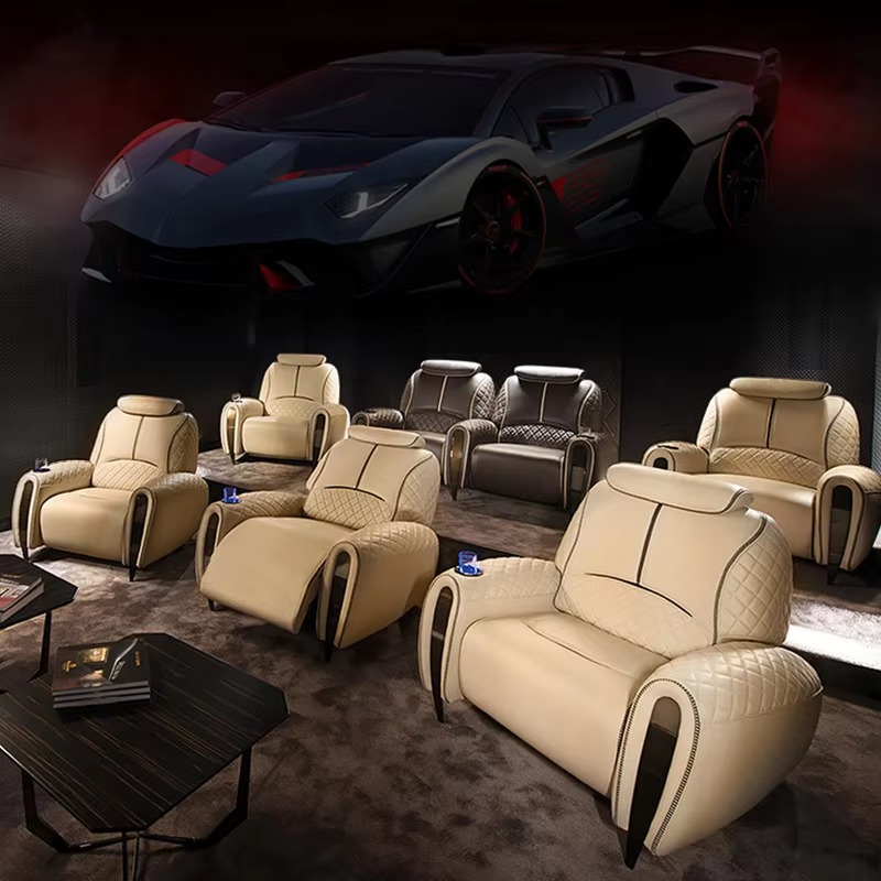 كرسي عرض كهربائي متعدد الوظائف - مراجعة Home Cinema Chairs وسعره